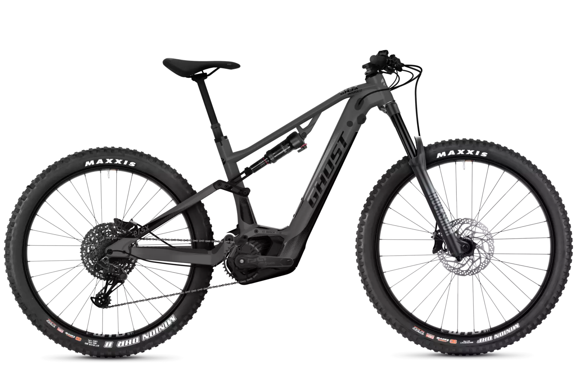 La Ghost e-ASX 160 Universal S la bici perfetta per salite e discese a tutto gas! questo modello S ben equipaggiato e permette di affrontare tutti i trail.