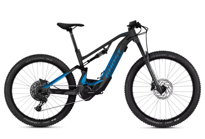 La Ghost e-ASX 160 Essential S la bici perfetta per salite e discese a tutto gas! questo modello S ben equipaggiato e permette di affrontare tutti i trail.